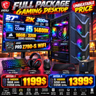 MSI Full Gaming Desktop Package