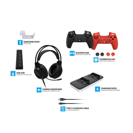DOBE Player Pack Kit for PS5