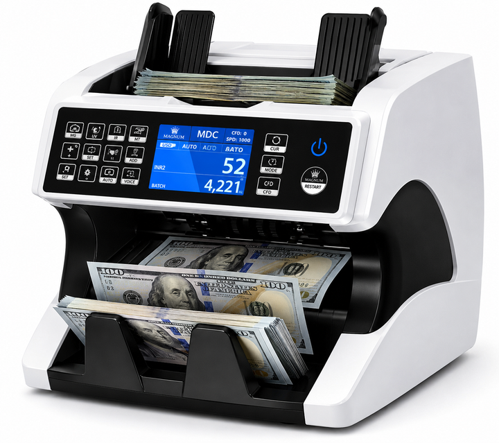 Magnum Value Money Counter Machine with Counterfeit Detection and Printer