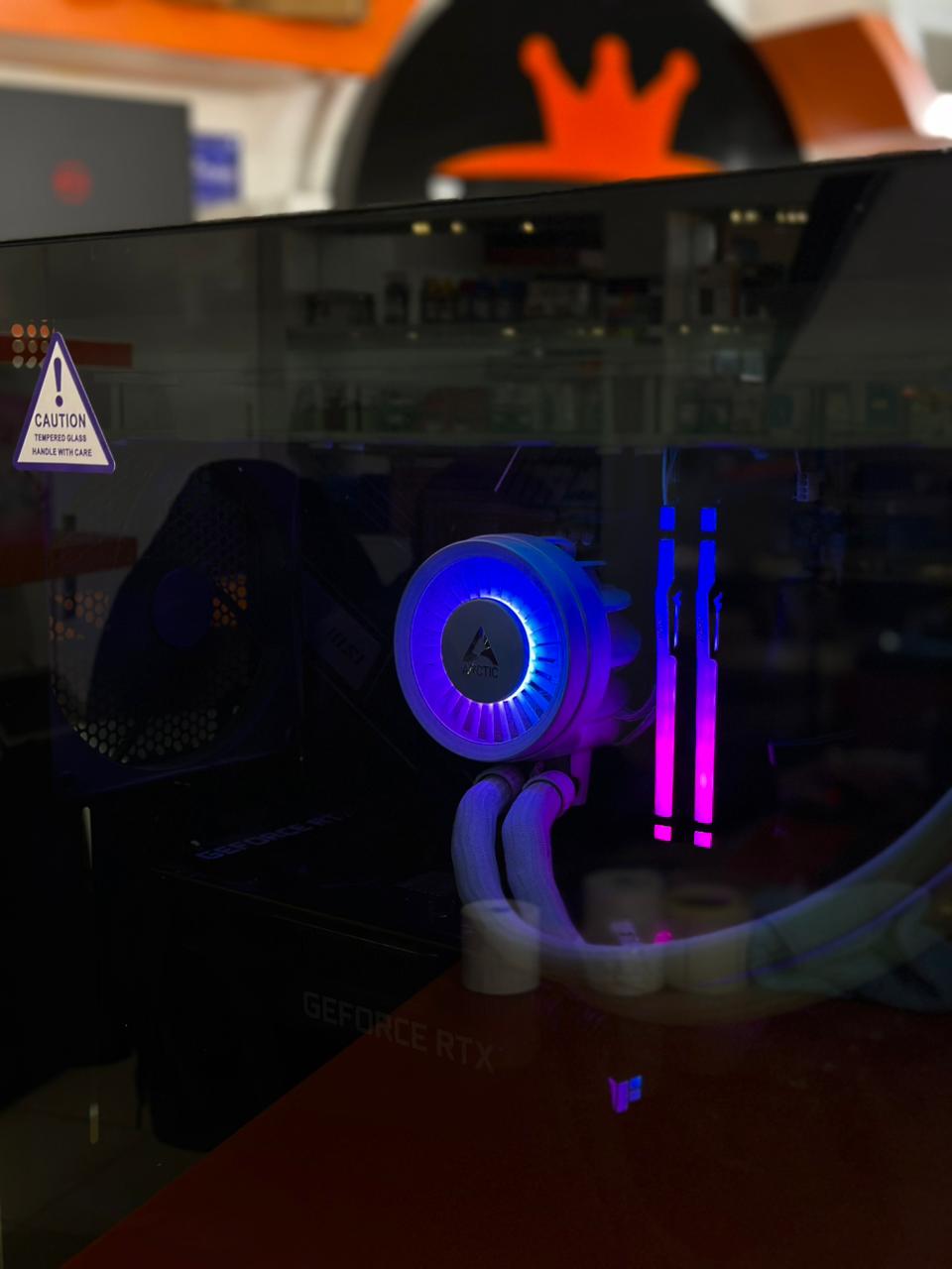 Custom Gaming Desktop PC – Core i7-14700K, RTX 3080 Ti 12GB, 32GB DDR5, 1TB NVMe SSD, Used