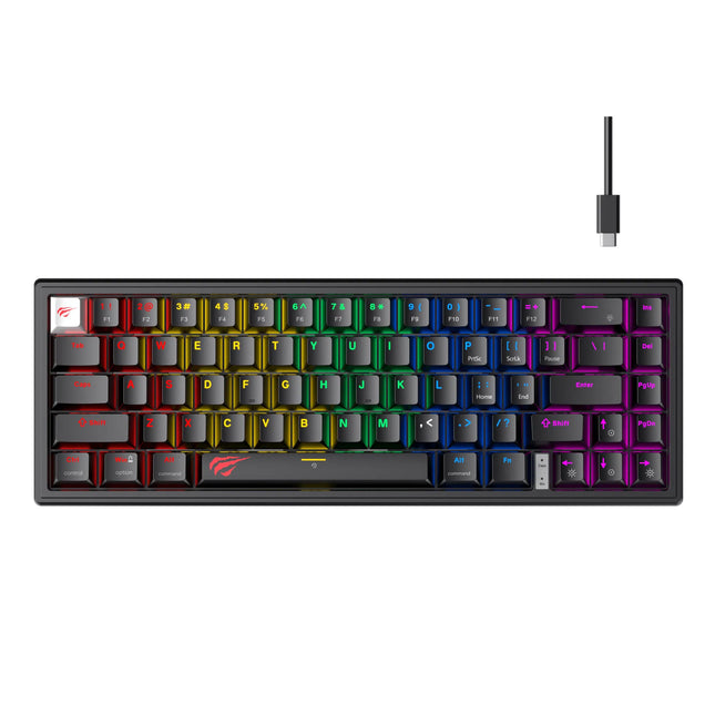 Havit Gamenote KB874L Gaming Keyboard – RGB Backlit, Mechanical Feel, Durable Design