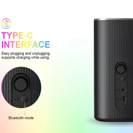 Havit GameNote SK212SE RGB Light Gaming Stereo Computer Speaker