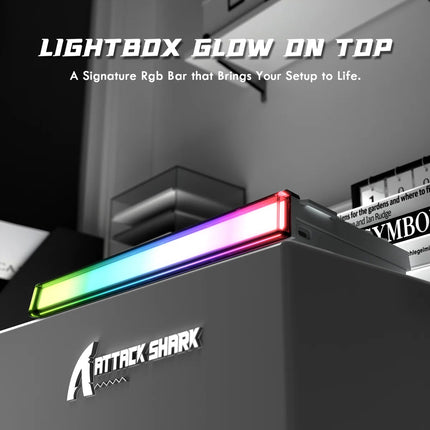 ATTACK SHARK R85 HE Rapid Trigger Gaming Keyboard – Hall Effect Magnetic Switches, Custom RGB Lightbox, Brand New