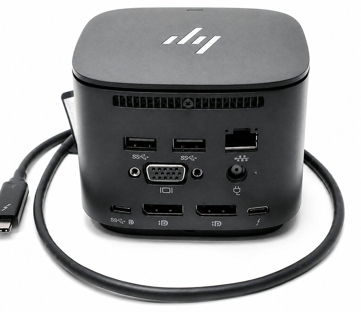 HP HSN-IX01 USB-C Docking Station – Dual DisplayPort, VGA, Gigabit Ethernet, Used