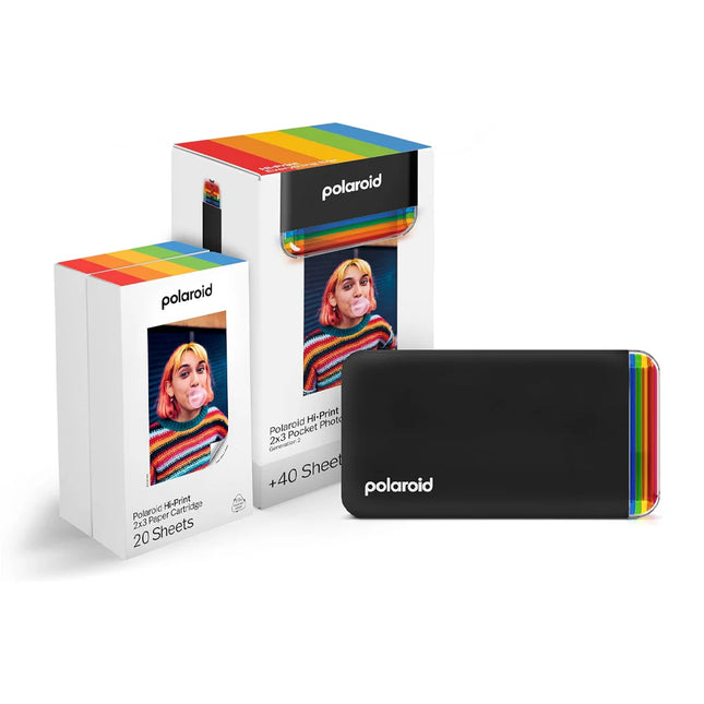 Polaroid   Hi·Print   2x3   Generation   2   Pocket   Photo   Printer   -   Black   +   40   Photos