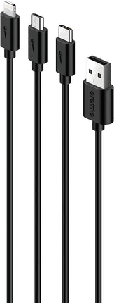 USB cable three in one Micro USB & Type-C & Lightning oraimo OCD-X91 black