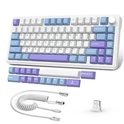 ATTACK SHARK X85 Wireless Mechanical Keyboard – 75% Gasket-Mounted, Bluetooth 5.1/2.4GHz & USB-C, RGB, Brand New