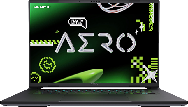 Gigabyte AERO X16 laptop front view