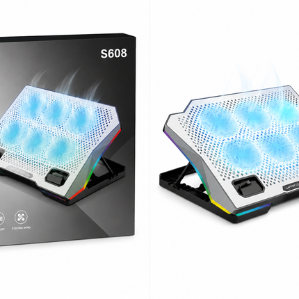 S608 Gaming Laptop Cooling Pad