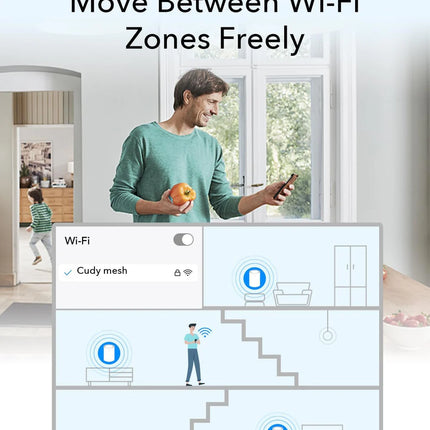 Cudy M3000 AX3000 2.5G Dual Band Wi-Fi 6 Mesh System