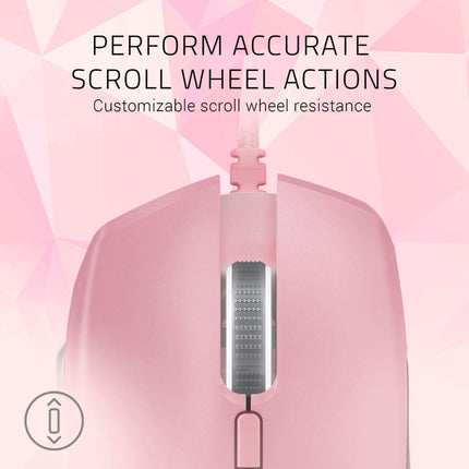 Razer Basilisk Gaming Mouse – Quartz Pink