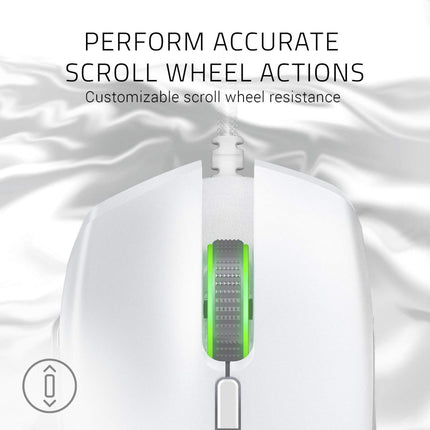 Razer Basilisk Gaming Mouse – Mercury White