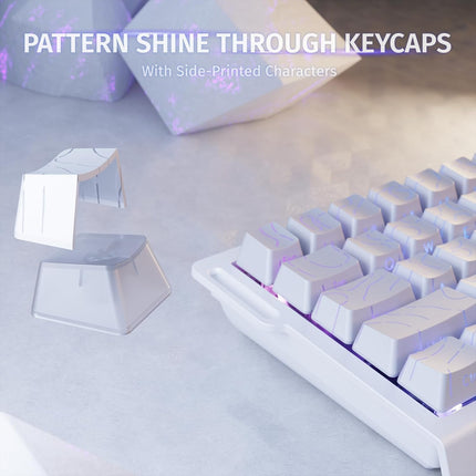 ATTACK SHARK X68 HE Rapid Trigger Gaming Keyboard – 60% Hall Effect Magnetic Switches, 8KHz Polling Rate, RGB, White Contour, Brand New