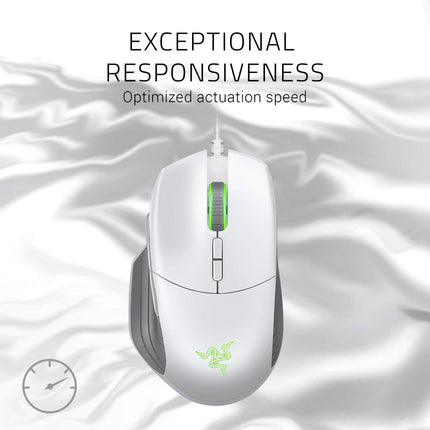 Razer Basilisk Gaming Mouse – Mercury White