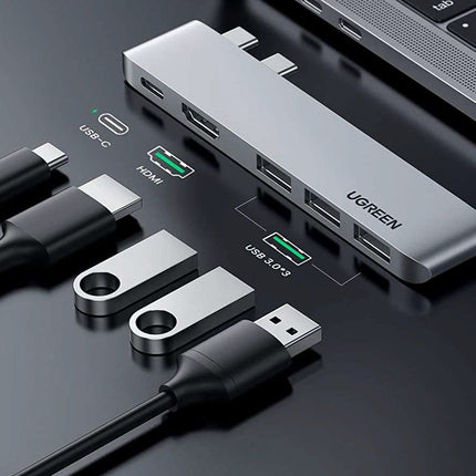 UGREEN 5-in-2 USB-C HUB Docking Station Adapter 60559