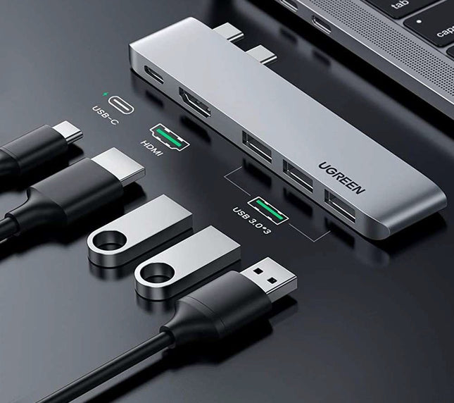 UGREEN 5-in-2 USB-C HUB Docking Station Adapter 60559
