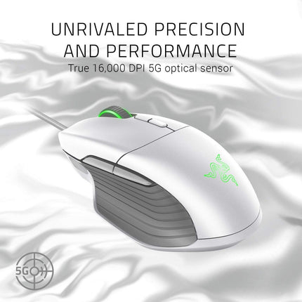 Razer Basilisk Gaming Mouse – Mercury White