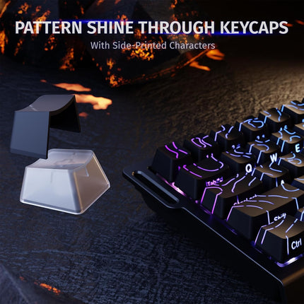 ATTACK SHARK X68 HE Rapid Trigger Gaming Keyboard – 60% Hall Effect Magnetic Switches, 8KHz Polling Rate, RGB, Black , Brand New
