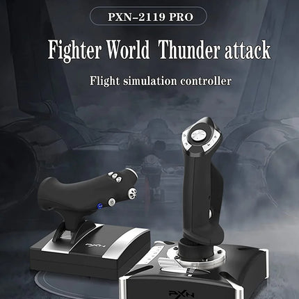 PXN 2119 Pro Flight Simulator Joystcik "rocker arm unit" and "throttle valve" with Vibration Function For PS4/Xbox One/Xbox Series X|S/Windows PC