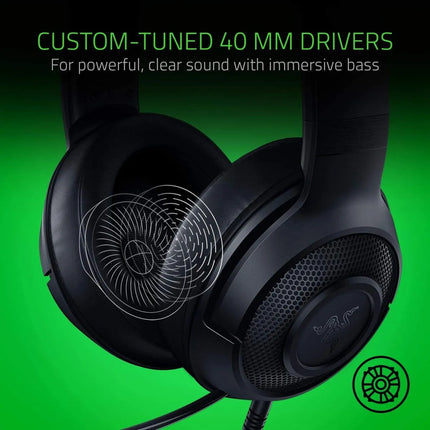 Razer Kraken X Lite Ultralight Gaming Headset: 7.1 Surround Sound – Black