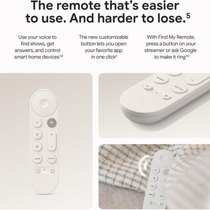 Google TV Streamer 4K (32GB) with Voice Remote, White, Open Box