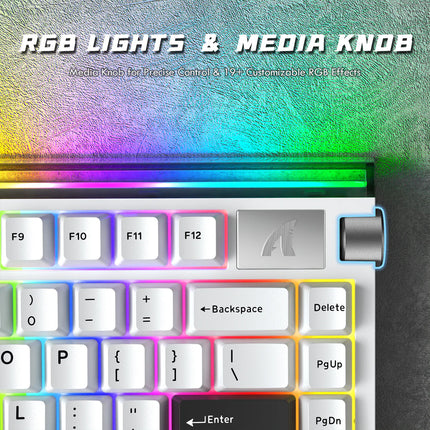 ATTACK SHARK R85 HE Rapid Trigger Gaming Keyboard – Hall Effect Magnetic Switches, Custom RGB Lightbox, Brand New
