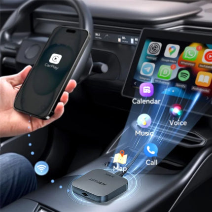 ACEFAST QC2 AI Box Wireless CarPlay Android Auto Adapter