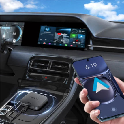 ACEFAST QC2 AI Box Wireless CarPlay Android Auto Adapter