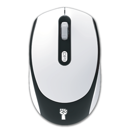 Mouschi Wireless M3 Mouse – Silent Clicks, 2.4GHz Wireless, Adjustable DPI, Black , Brand New