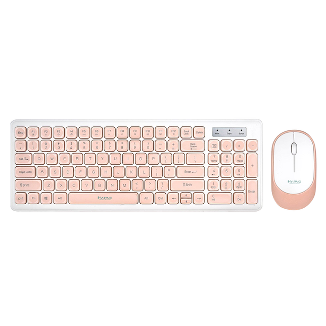 MARVO SCORPION DCM004WE PINK KEYBOARD & MOUSE 2.4GHz WIRELESS COMBO