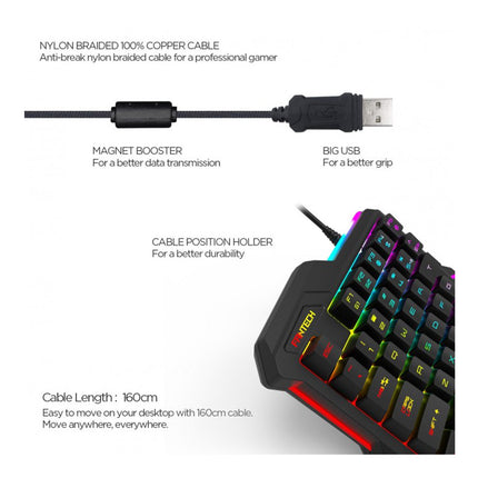 Fantech ARCHER K512 RGB One Hand Feel Mechanical Gaming Keyboard