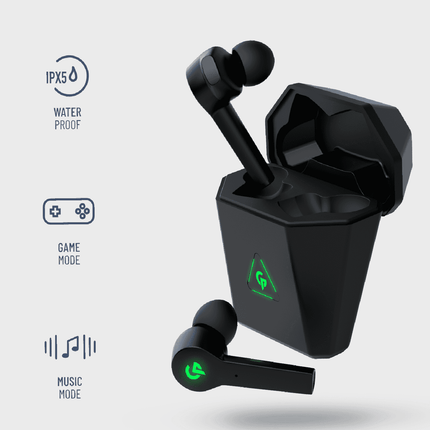 Porodo PDX412-BK - True Wireless Gaming Earbuds