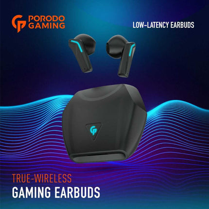 Porodo PDX415-BK Gaming True Wireless Earbuds
