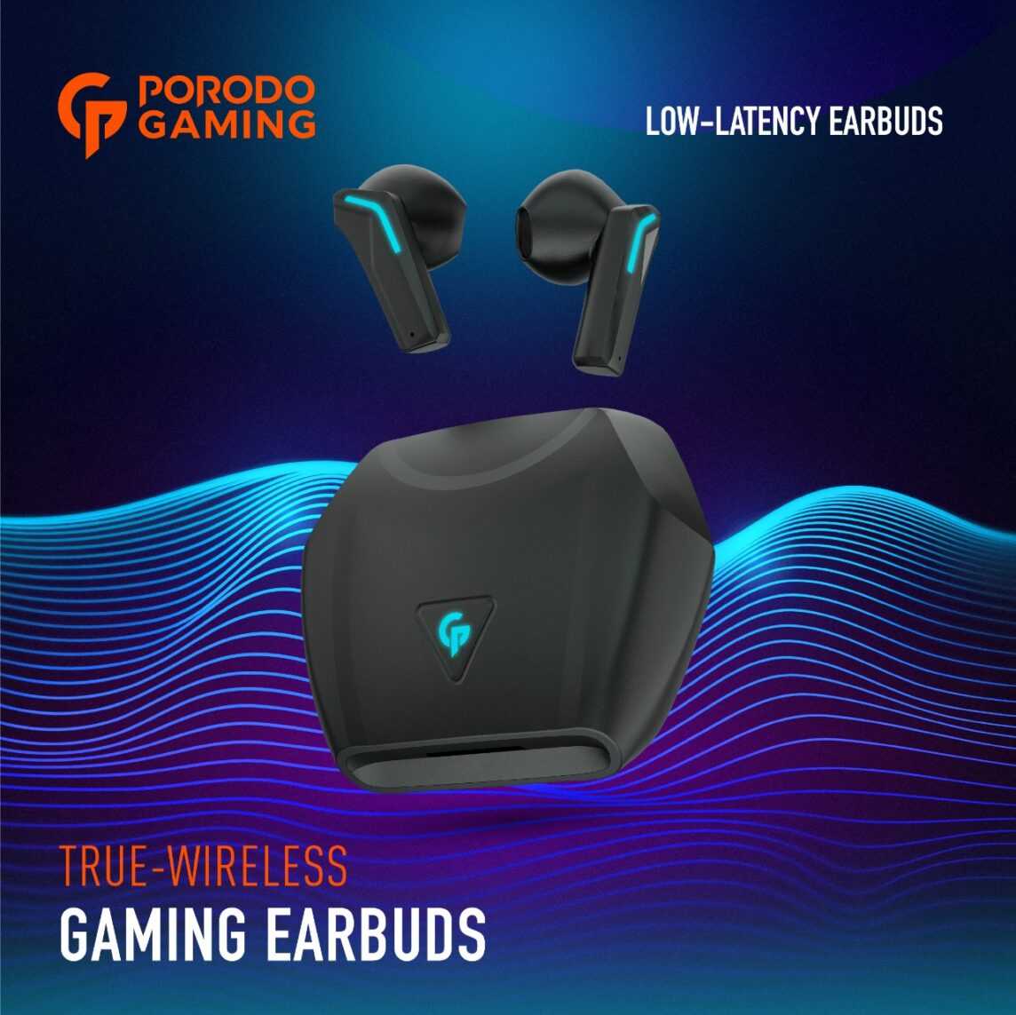 Porodo PDX415-BK Gaming True Wireless Earbuds