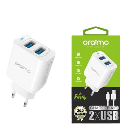 Oraimo USB-OCW-E61D Wall Charger - White