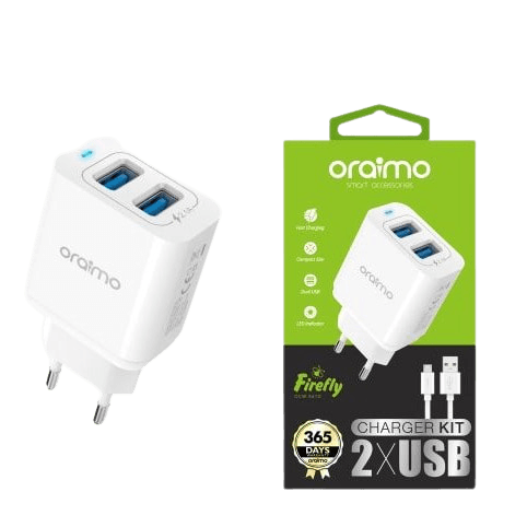 Oraimo USB-OCW-E61D Wall Charger - White
