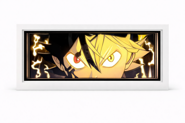 Asta Black Clover Original Anime Light Box – LED Decorative Display, Brand New