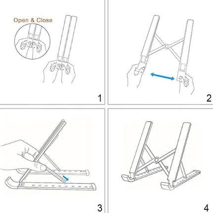 Laptop Stand Folding Adjustable Aluminum