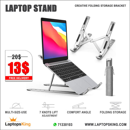 Laptop Stand Folding Adjustable Aluminum