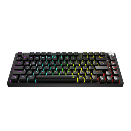 Mouschi Launcher Mechanical Gaming Keyboard – RGB Backlit, Anti-Ghosting, Volume Knob, Compact Layout, Brand New