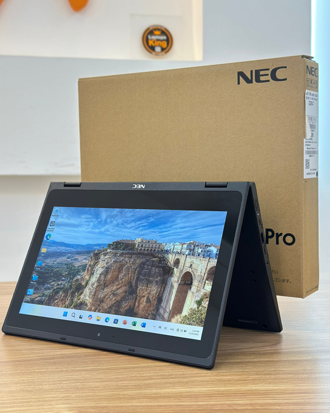 NEC VersaPro X360 2-in-1 Laptop – Intel Dual-Core, 4GB RAM, 128GB SSD, 12″ Touchscreen, Brand New