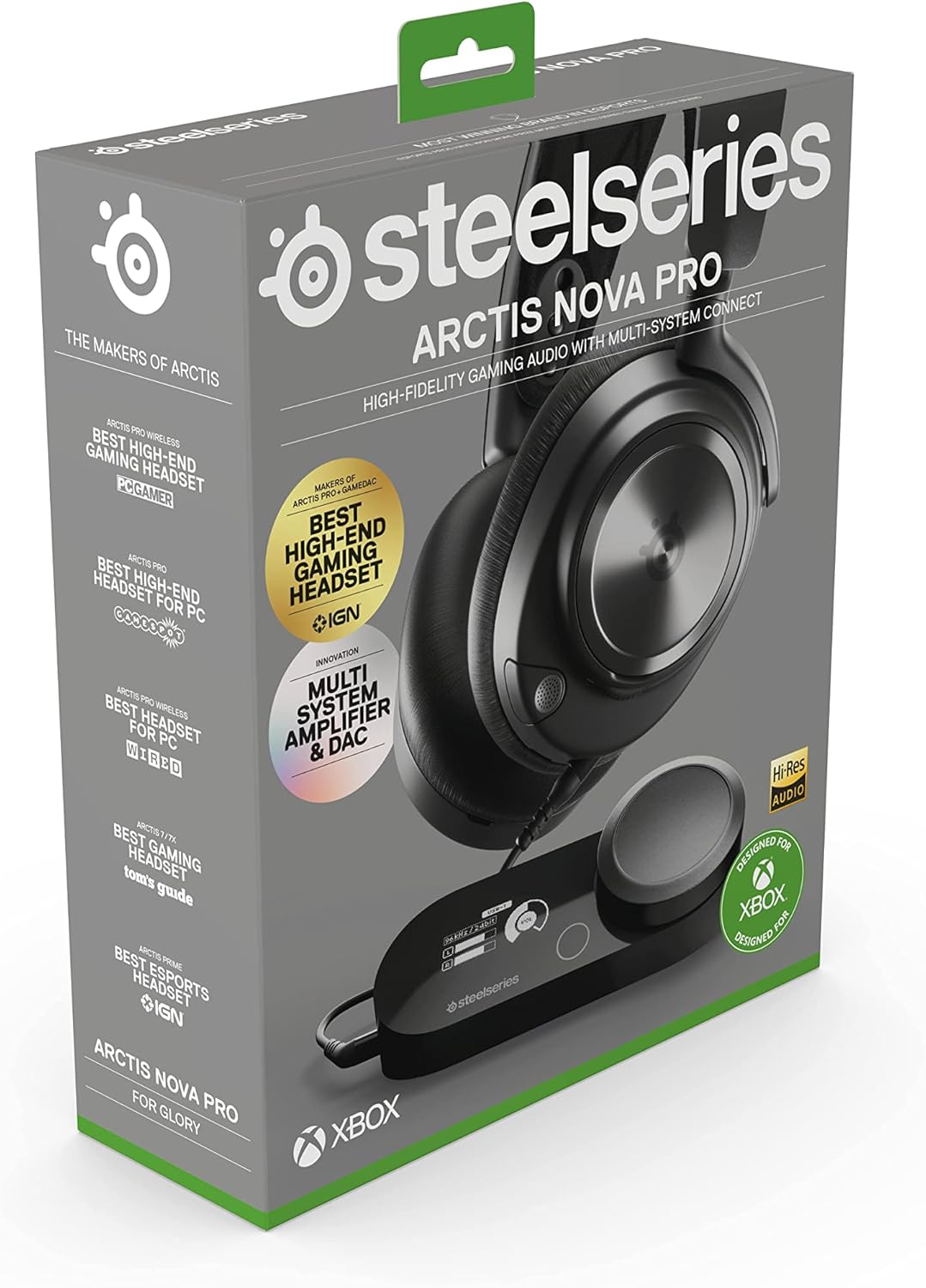 SteelSeries Arctis Nova Pro Wireless Gaming Headset for Xbox Black – Active Noise Cancellation, Hot-Swap Dual Battery, Base Station, Open Box