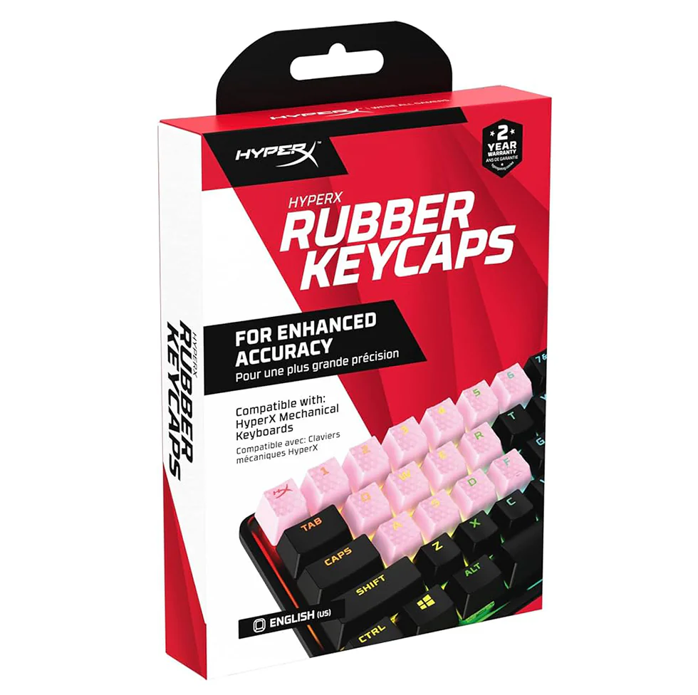 HyperX Rubber Keycaps Pink
