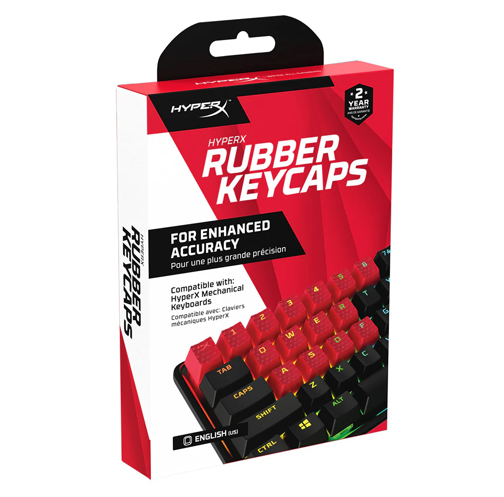 HyperX Rubber Keycaps Red