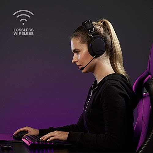 SteelSeries Arctis 9 Wireless Gaming Headset Black – Dual Wireless 2.4GHz + Bluetooth, 20h+ Battery, ClearCast Mic, Open Box