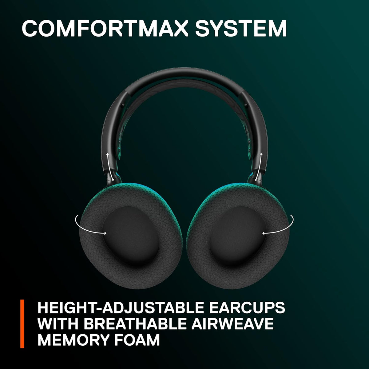 SteelSeries Arctis Nova 7 Wireless Gaming Headset Black – 2.4GHz + Bluetooth, 38h Battery, ClearCast Gen 2 Mic, Open Box