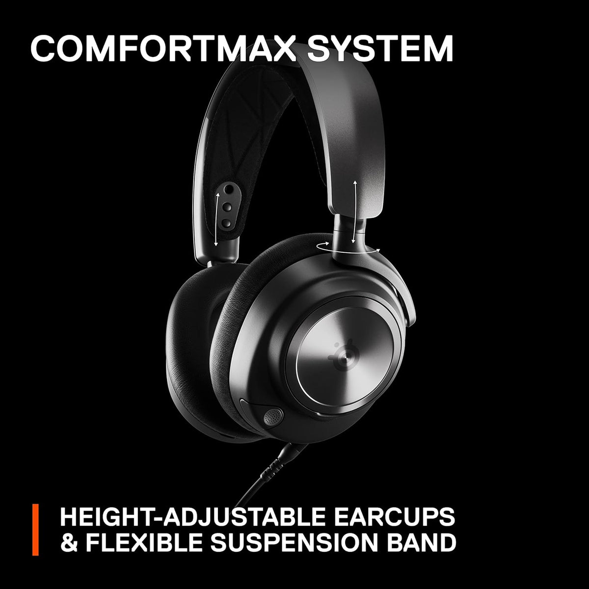SteelSeries Arctis Nova Pro Wired Gaming Headset Black – GameDAC Gen 2, Hi-Res Audio, ClearCast Gen 2 Mic, Open Box