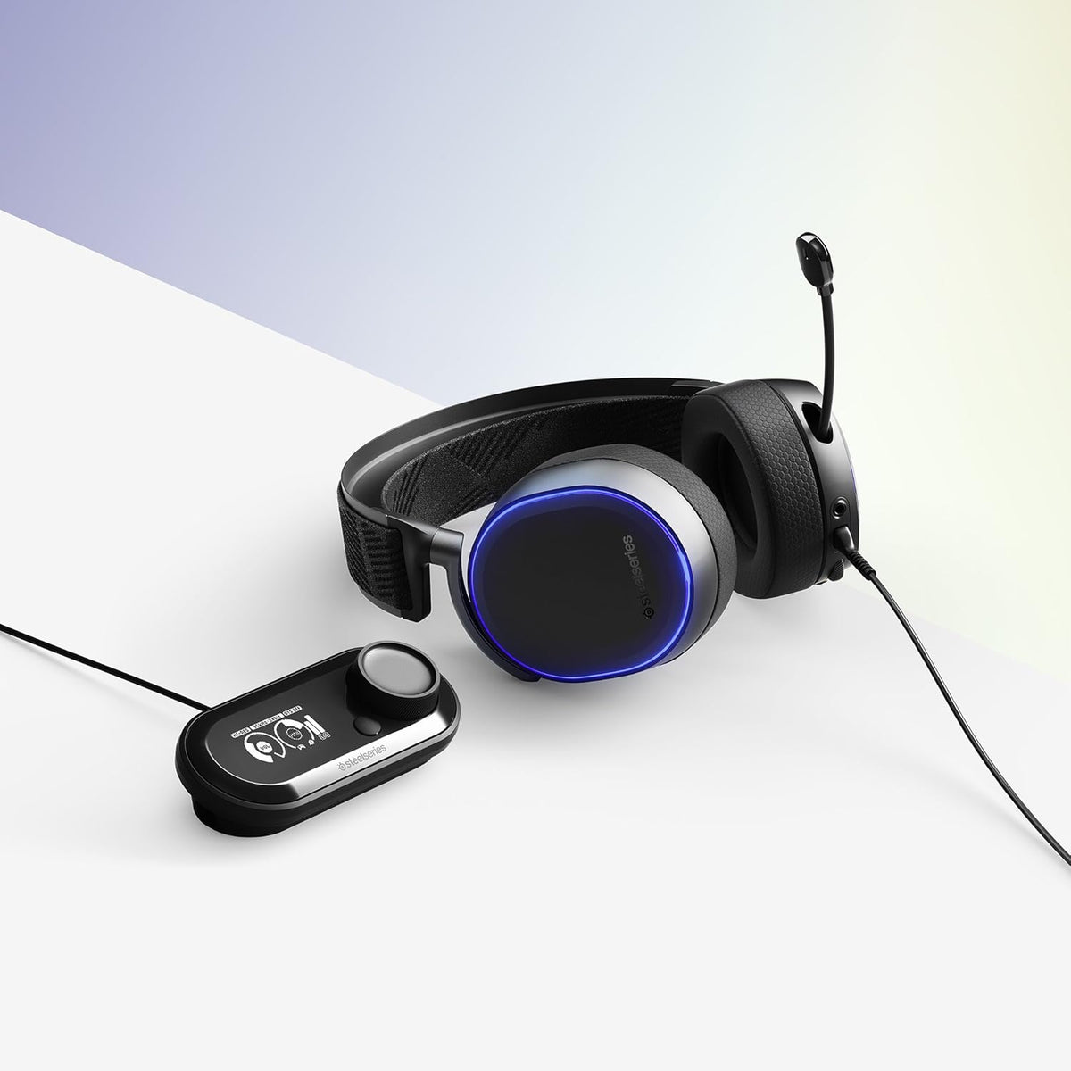 SteelSeries Arctis Pro Wired Gaming Headset + GameDAC Black – Hi-Res Audio, ESS Sabre DAC, DTS 7.1, RGB, Open Box