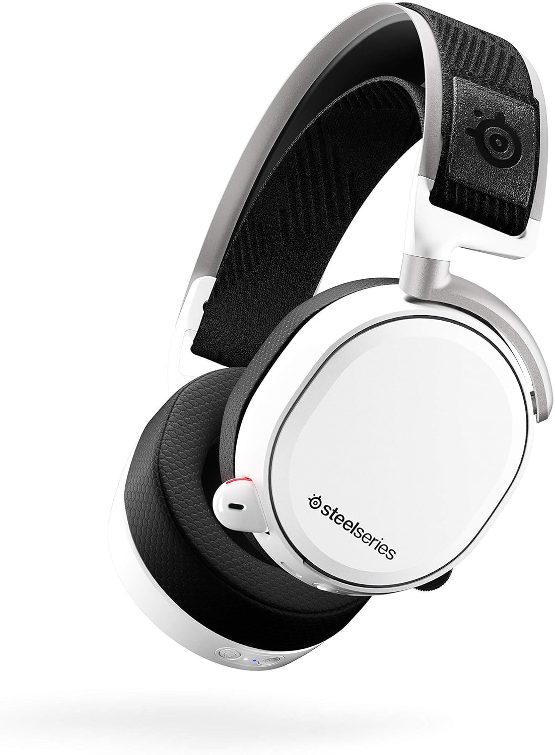 SteelSeries Arctis Pro Wireless Gaming Headset White – Dual Wireless 2.4GHz + Bluetooth, Hot-Swap Batteries, Hi-Res, Open Box