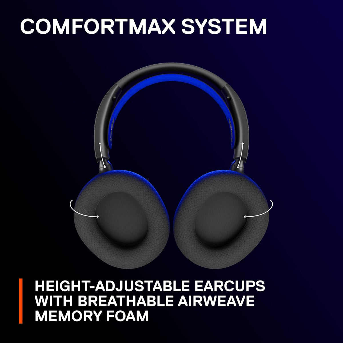 SteelSeries Arctis Nova 7P Wireless Gaming Headset for PlayStation Black – 2.4GHz + Bluetooth, 38h Battery, PS5 3D Audio, Open Box